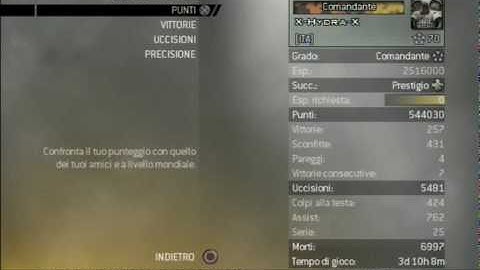 Call of Duty 6: Modern Warfare 2 - Multiplayer Online : Leveal 70 (100%)