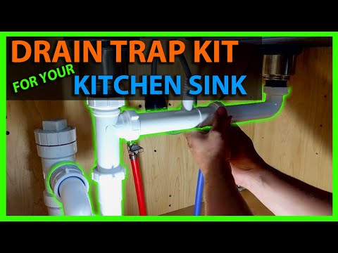 How To Install A Kitchen Drain Trap Assembly With Dishwasher