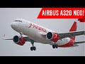 Avianca a320neo landing and takeoff in toronto pearson airport