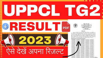 uppcl tg2 result 2023 | uppcl result kaise check kare | uppcl tg2 result date 2023