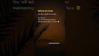 🙂 Behind the Smile | Untold Story 💭 Hidden Pain 💔 #Emotions #LifeQuotes #BrokenHeart