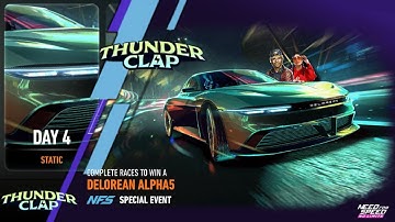Thunderclap – Day 4 STATIC | 2022 DeLorean Alpha5 | NFS No Limits