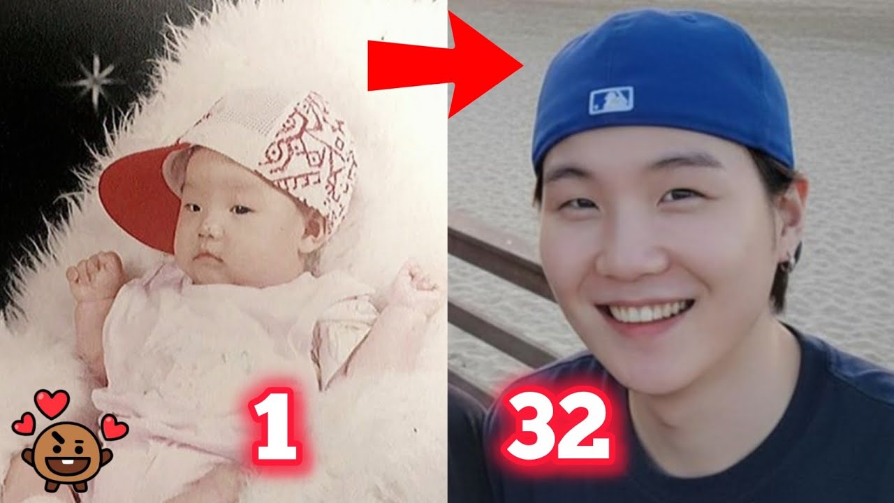 BTS SUGA (MIN  yoongi )From Baby 🍼 To 32 ❤️ | So cute 🥺 (1993_2025)