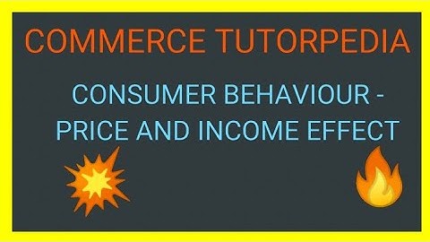 CONSUMER BEHAVIOUR - PRICE AND INCOME EFFECT!!!!!