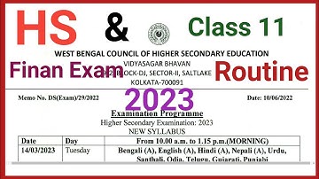 HS FINAL EXAM ROUTINE 2023 | class 11 final exam routine 2023