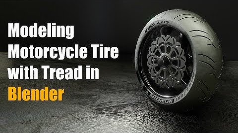 Blender Tutorial - Modeling Motorcycle Tires with Tread