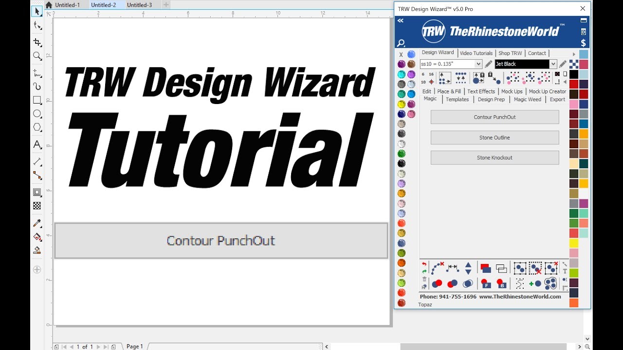 Magic Tab | Contour Punchout | TRW Design Wizard 5.0 Pro Vector Software  for CorelDRAW