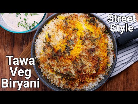 Street Style Tawa Dum Biriyani in 30 Minutes | Quick & Easy Veg Dum Biriyani on Tawa - No Marination | Hebbar | Hebbars Kitchen