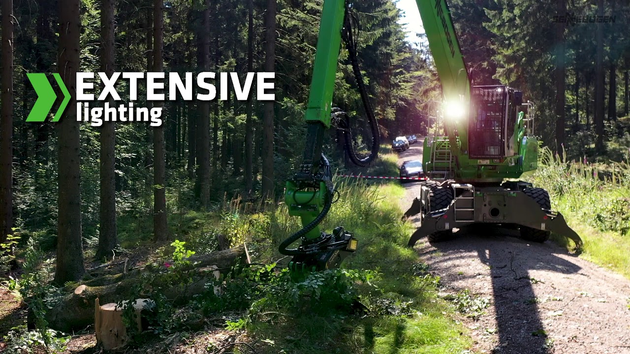 SENNEBOGEN 738 E Forest and felling operations in Grandsberg, Germany