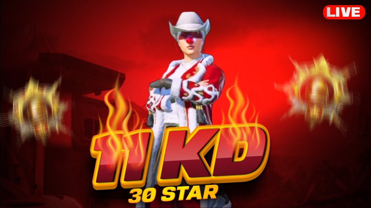 ⁣11kd 30 Stars 😲 Ace Dominator Lobby Live 🔥 / AQEEL GAMING / PUBG MOBILE