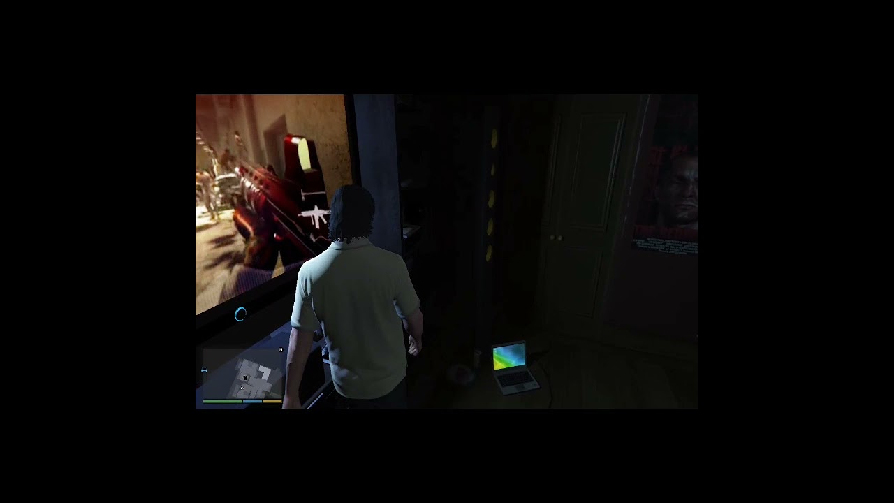GTA V Jimmy playing video games