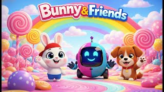 Bunny & Robos Rainbow Adventure Funny Kids Cartoon Happy Ending Story