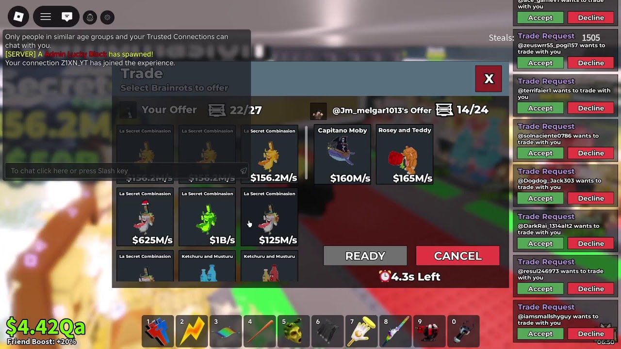 🔴TRADING IN SAB!!🔴 - YouTube
