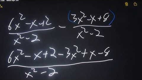 MAT 0028 8.3 Beginning Algebra myopenmath: Add and Subtract Rational Exp. with a Common Denominator