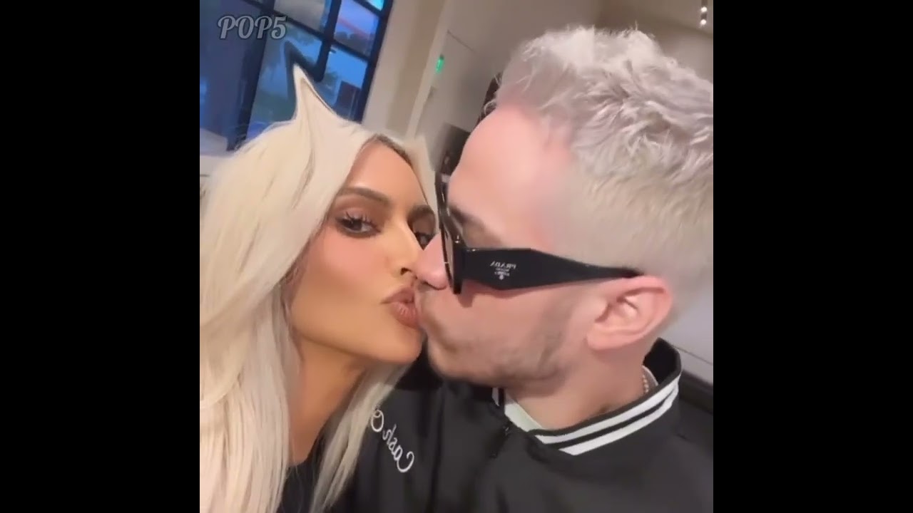 Kim Kardashian And Pete Davidson Show Off Their New Platinum Blonde Hair
