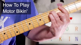 &#39;Motor Bikin&#39; Chris Spedding Guitar Lesson