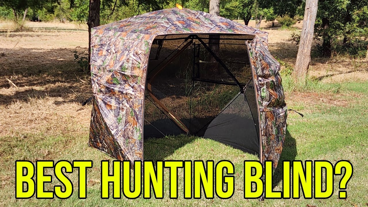Best Hunting Blind for Deer & Turkey? 360° See Through Test - YouTube