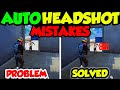 Aimbot auto headshot trick mistakes  drag head shooter  garena free fire