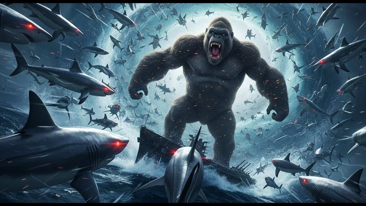 Kong vs Millions of Metal-Eating Sharks