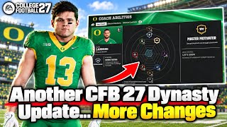 Another CFB 27 Dynasty Update… More Changes
