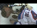 Michael del zotto gets a shot in the face flyers fans cheers  apr 16 2013