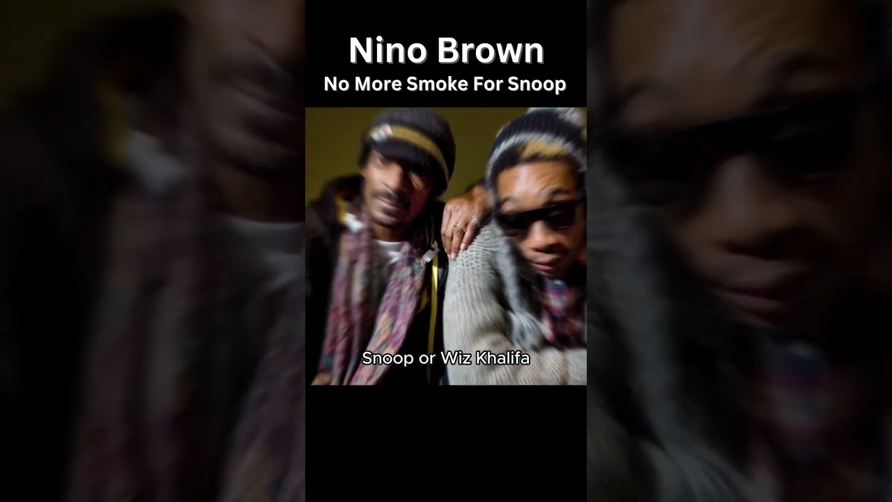 Nino Brown 🎙- No More Smoke 💨 For Snoop 