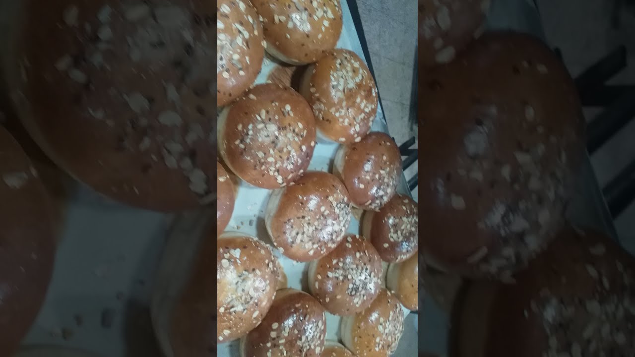 اطيب خبز هبرغر مع سبع حبوب شي جميل