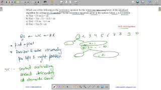 GATE 2015 SET-1 | ALGORITHMS | QUICKSORT | SOLUTIONS ADDA | GATE TEST SERIES | EXPLAINED BY VIVEK