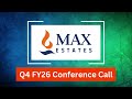Max Estates Q4 FY26 Concall: Revenue Visibility Improves, Launch Pipeline & FY27 Outlook