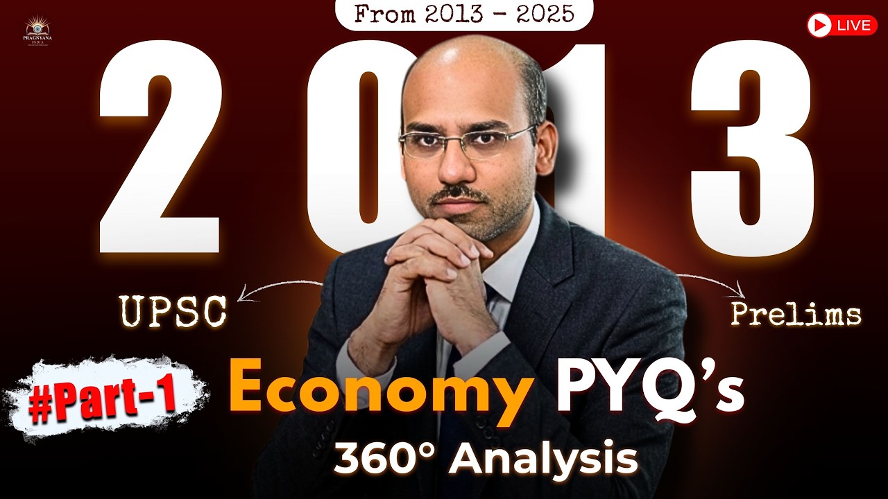 Part-1: 2013 UPSC Economy PYQs EXPOSED | 360° Analysis | Pranesh Sir | Pragnyana India