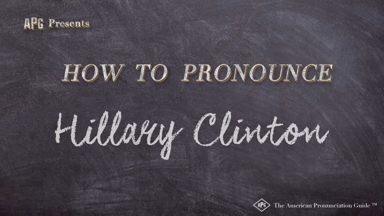 How to Pronounce Hillary Clinton (Real Life Examples!)