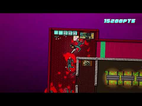 live footage of me beating a hotline miami level with only a drawing tablet (seizure warning)
