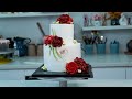 Decorate Beautiful 2 Tiers Cake with Rose and Camellia |Trang Trí Bánh Hoa Hai Tầng Với Hoa Hồng Trà