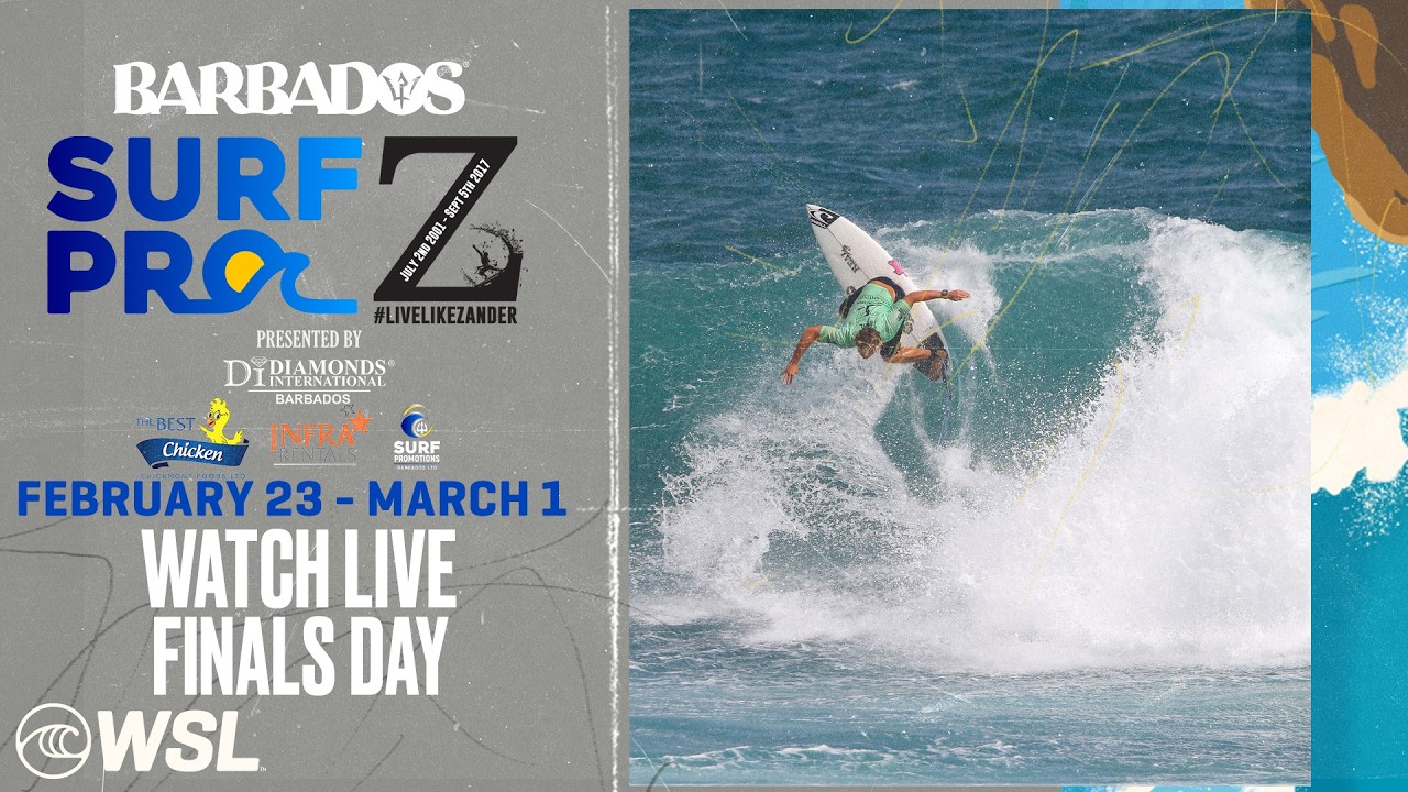 LIVE - BTMI Barbados Surf Pro + Live Like Zander Junior Pro - Finals Day