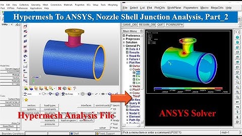 Nozzle Shell Junction Analysis using Hypermesh & ANSYS Part_2