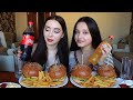 МУКБАНГ С АЙСЕЛЬ/ ВКУСНЕЙШИЕ БУРГЕРЫ / Ayka Emilly