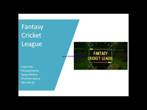 PROCESS OF FANTASY CRICKET LEAGUE