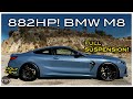 The 882hp carbahn bmw m8 competition is a 9second gt that handles two takes