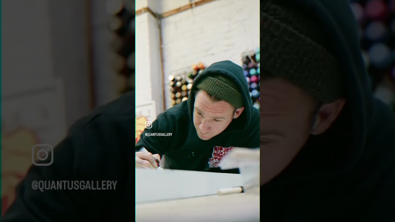 Watch Artist Opake In Action! Co-Creating Artworks for His Joint Exhibition with DJ Fat Tony
