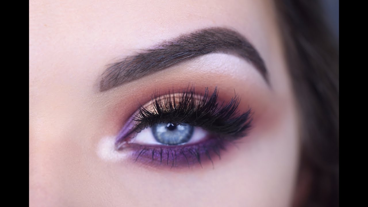 JACLYN HILL PALETTE Purple Halo Eye Makeup Tutorial YouTube