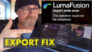 Fix LumaFusion Export Crashes on iPad (Cache Clean + Restart Method)