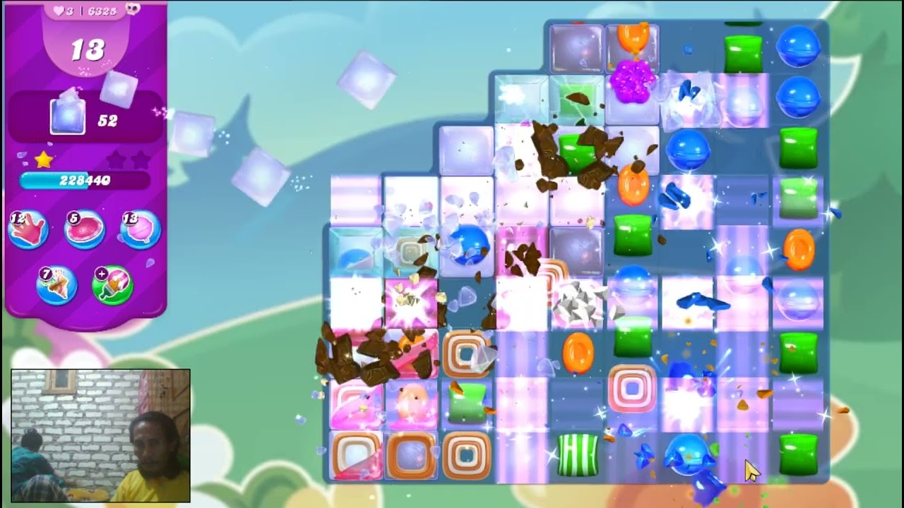 Candy Crush Saga Level 6325 - 2 Stars, 28 Moves Completed