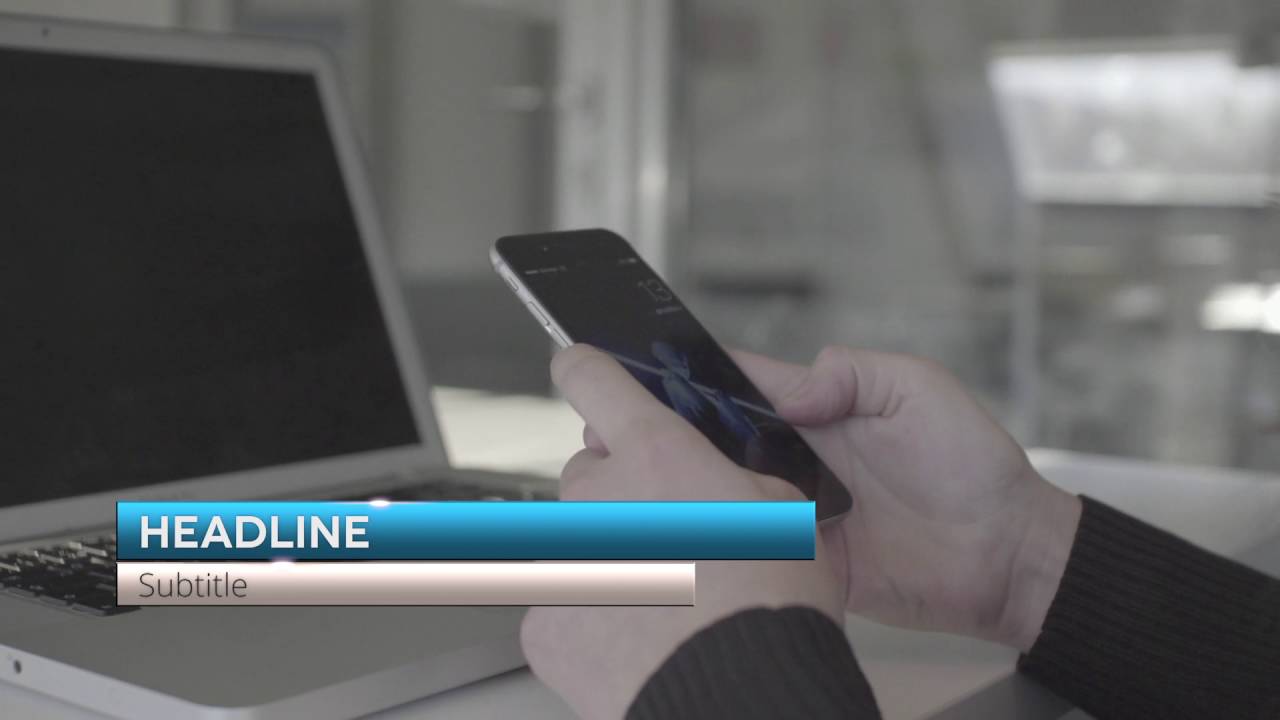 Lower Third Blocks Transition