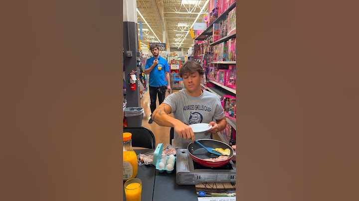 WE COOKED A MEAL INSIDE OF WALMART