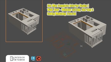 3ds Max Complete Interior Basics | Wall, Door-Window Cutting, Skirting & Ceiling Modeling Tutorial