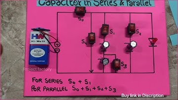 Capacitor in series and parallel working model physics class 12 working explained
