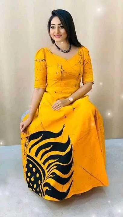 අලුත්ම බතික් ගවුම් විලාසිතා | බතික් ගවුම් ඩිසයින් | batik frock design 2025  #batik #frock #srilanka