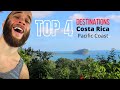 Top 4  BEST Destinations | Costa Rica Pacific Coast