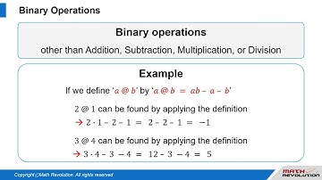 S5. Binary Operations