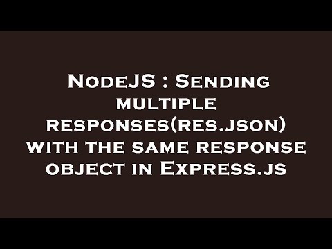 NodeJS : Sending
